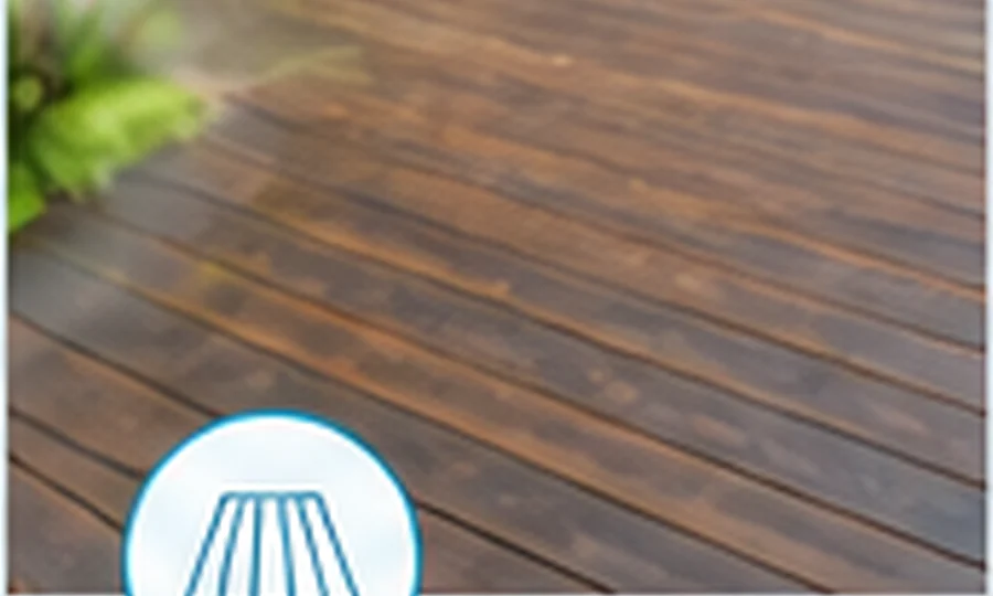 Wooden deck cleaning